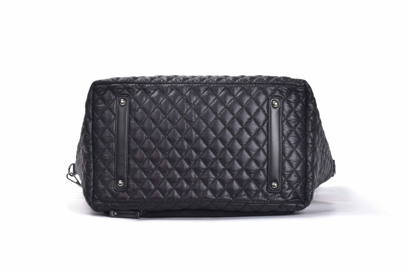 Tosca Metro Collection fashion quilted large travel tote MET980-Black