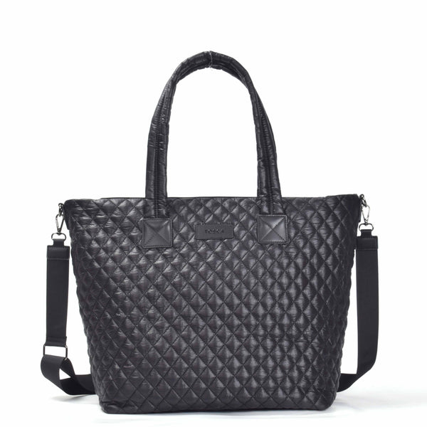 Tosca Metro Collection fashion quilted large travel tote MET980-Black