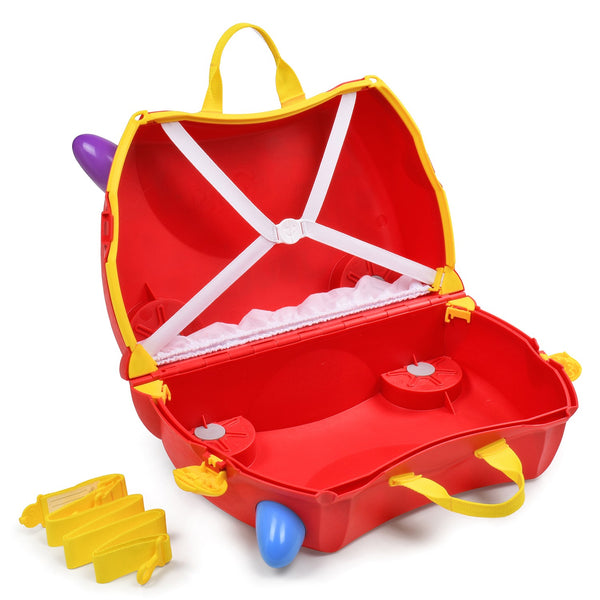 TRUNKI Kids ride-on hard side carry on suitcase T0641 Peppas Arty Bus