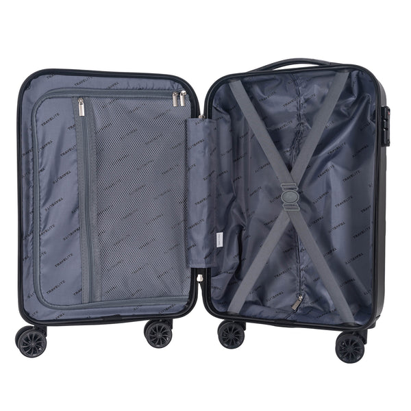 Travel-Lite Rome Collection 57cm-H hard side Carry on trolley case TL-57 Black