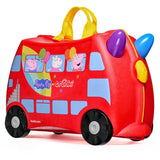 TRUNKI Kids ride-on hard side carry on suitcase T0641 Peppas Arty Bus