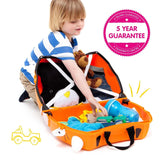 TRUNKI Kids ride-on hard side carry on suitcase T0085-WL01 Tipu Tiger