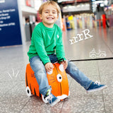 TRUNKI Kids ride-on hard side carry on suitcase T0085-WL01 Tipu Tiger