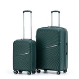 New Zealand Luggage Co Hauraki Collection 2-Pce set 76cm/55cm Polypropylene trolley cases NZ004-2 Pce set Petrel Green