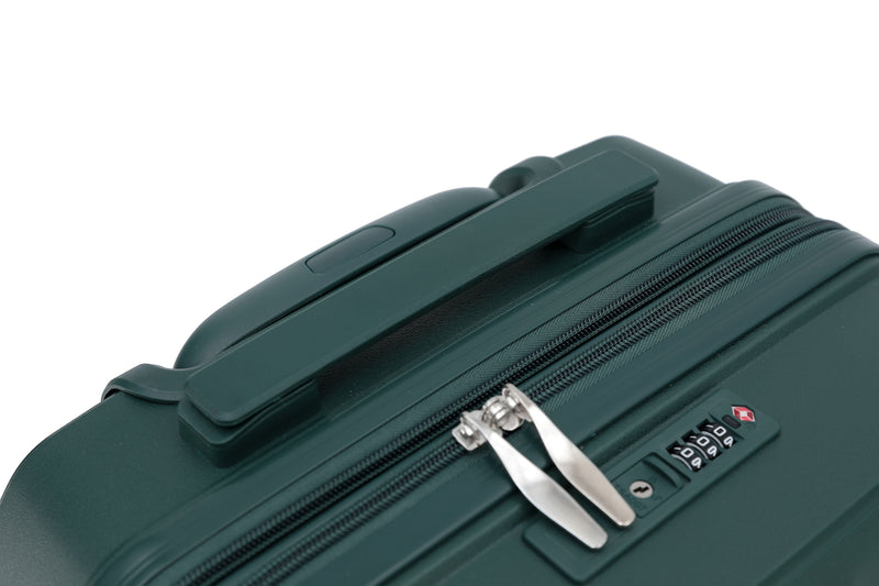 New Zealand Luggage Hauraki Collection 2-Pce travel set polypropylene trolley cases 66cm/55cm NZ004-Petrel Green