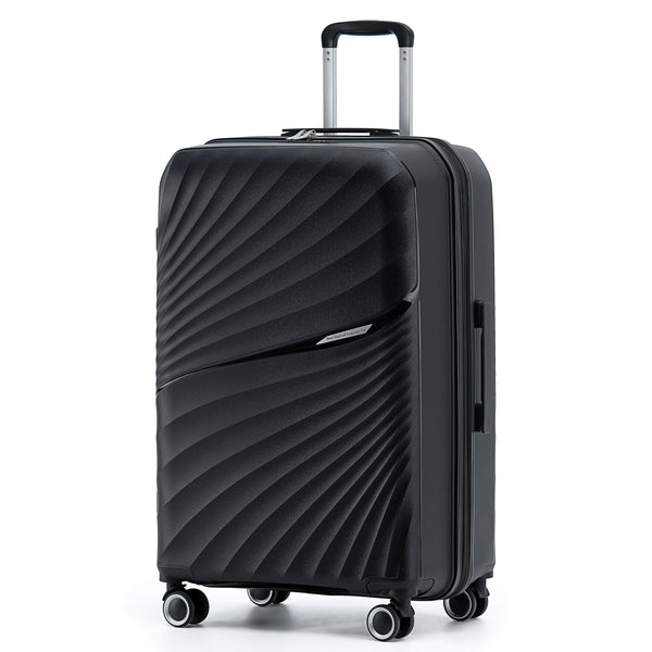 New Zealand Luggage Hauraki Collection Polypropylene 76cm Trolley case NZ004A-Black