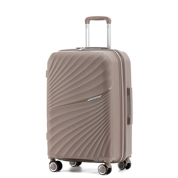 New Zealand Luggage Co Hauraki Collection 66cm Polypropylene Trolley case NZ004B-Sand