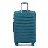 New Zealand Luggage Pilot Collection 2-Pce Polypropylene Trolley set 76/55cm NZ005-(Marina Blue)