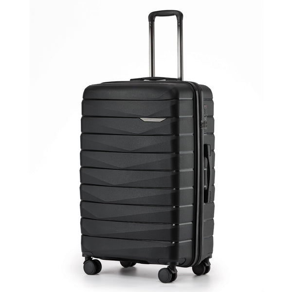 New Zealand Luggage Pilot Collection Polypropylene 76cm Checked Trolley case NZ005A Black