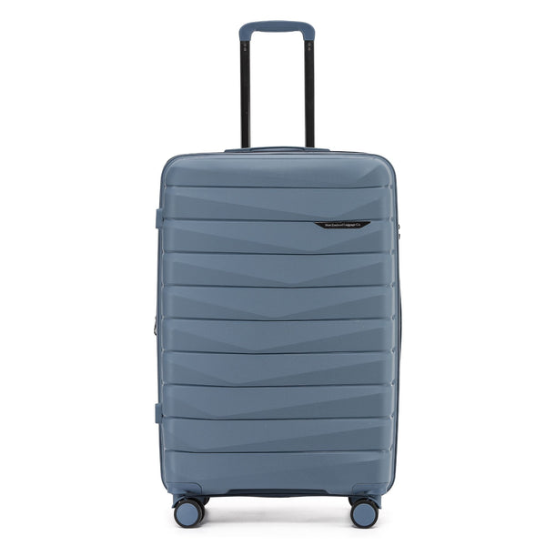 The New Zealand Luggage Co Pilot Collection Polypropylene Checked 76cm Trolley Case NZ005A-Slate
