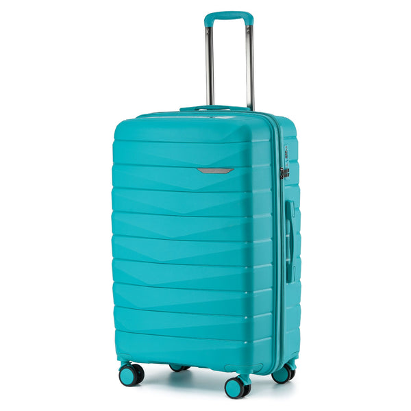 The New Zealand Luggage Co Pilot Collection Polypropylene 76cm Checked Trolley case NZ005A-Teal