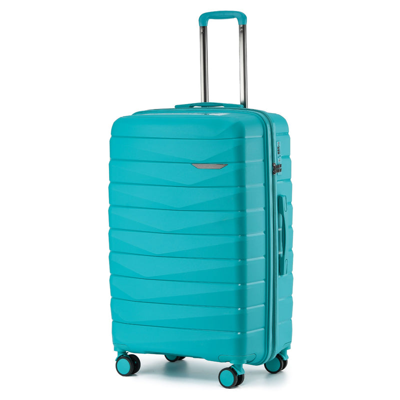 The New Zealand Luggage Co Pilot Collection Polypropylene 76cm Checked Trolley case NZ005A-Teal