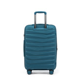 The New Zealand Luggage Co Pilot Collection Polypropylene 66cm Trolley case NZ005B-Marina Blue