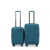 New Zealand Luggage Pilot Collection 2-Pce Polypropylene Luggage set 66cm/55cm NZ005-(Marina Blue)