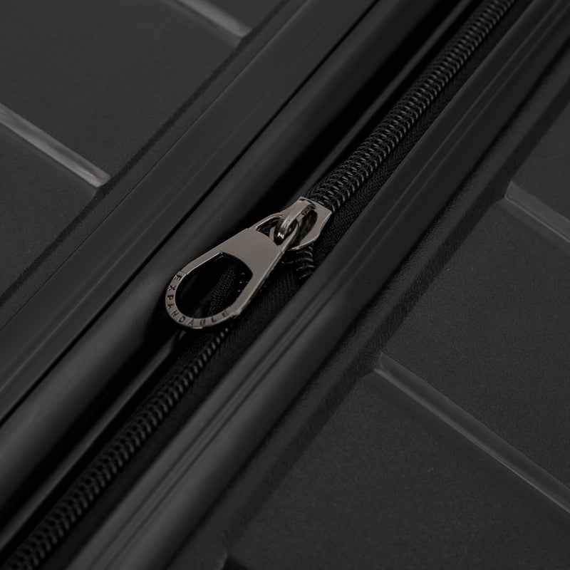 The New Zealand Luggage Co Pilot Collection 66cm Polypropylene Checked Trolley case NZ005B-Black