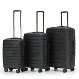 New Zealand Luggage Pilot Collection Polypropylene 76cm Checked Trolley case NZ005A Black