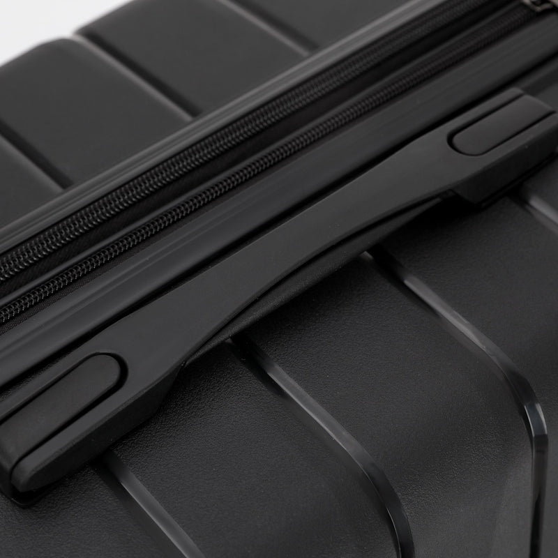 New Zealand Luggage Pilot Collection 2-Pce set 76/55cm Polypropylene Trolley cases NZ005-Black