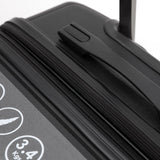 The New Zealand Luggage Co Pilot Collection Polypropylene Full set 76/66/55cm Trolley Cases NZ005-Full Set Black