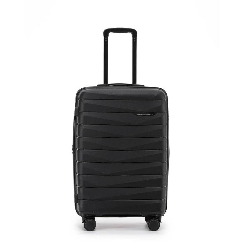 The New Zealand Luggage Co Pilot Collection 66cm Polypropylene Checked Trolley case NZ005B-Black