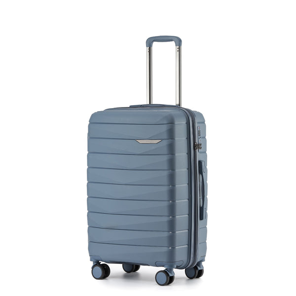 The New Zealand Luggage Co Pilot Collection Polypropylene 66cm Checked Trolley Luggage NZ005B-Slate
