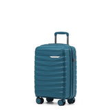 The New Zealand Luggage Co Pilot Collection Polypropylene 55cm Carry-On Trolley NZ005C-Marina Blue