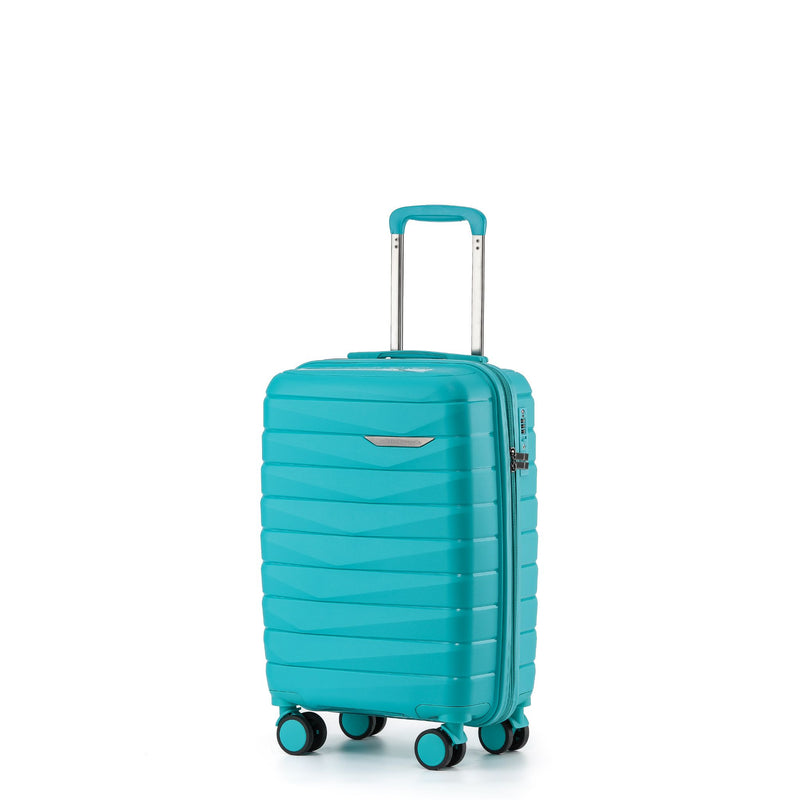 The New Zealand Luggage Co Pilot Collection Polypropylene 55cm Carry-On Trolley NZ005C-Teal