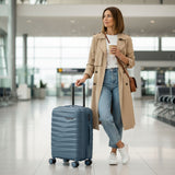 The New Zealand Luggage Co Pilot Collection Polypropylene 55cm Carry-on trolley case NZ005C-Slate