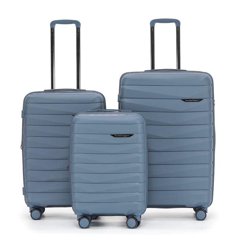 The New Zealand Luggage Co Pilot Collection Polypropylene Checked 76cm Trolley Case NZ005A-Slate