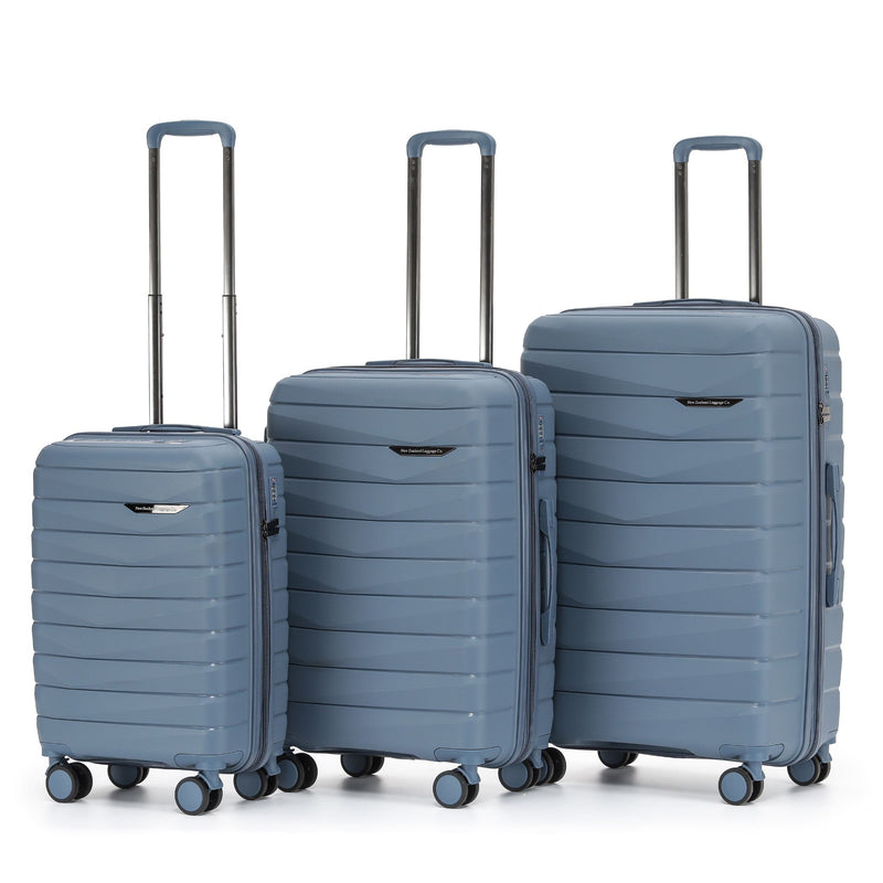 The New Zealand Luggage Co Pilot Collection Polypropylene Checked 76cm Trolley Case NZ005A-Slate