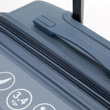 The New Zealand Luggage Co Pilot Collection Polypropylene 66cm Checked Trolley Luggage NZ005B-Slate