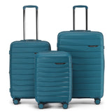 The New Zealand Luggage Co Pilot Collection Polypropylene Trolley Cases 76/66/55cm NZ005-Full Set (Marina Blue)