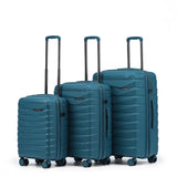 The New Zealand Luggage Co Pilot Collection Polypropylene Trolley Cases 76/66/55cm NZ005-Full Set (Marina Blue)