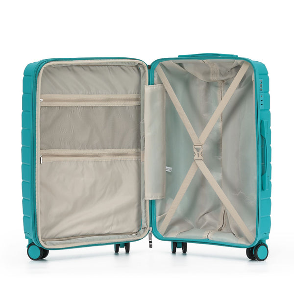 New Zealand Luggage Pilot Collection 2-Pce Polypropylene Trolley set 76/55cm Trolley cases NZ005-Teal