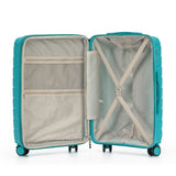 The New Zealand Luggage Co Pilot Collection Polypropylene 55cm Carry-On Trolley NZ005C-Teal