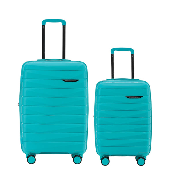 New Zealand Luggage Pilot Collection 2-Pce 66cm/55cm Polypropylene trolley set NZ005-Teal