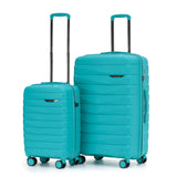 New Zealand Luggage Pilot Collection 2-Pce Polypropylene Trolley set 76/55cm Trolley cases NZ005-Teal