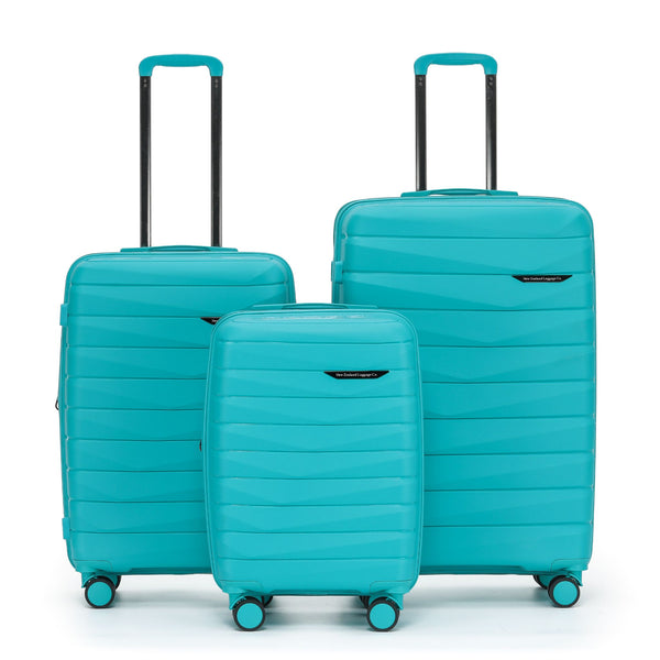 The New Zealand Luggage Co Pilot Collection Polypropylene Full-set 76/66/55cm Trolley cases NZ005-Full set Teal