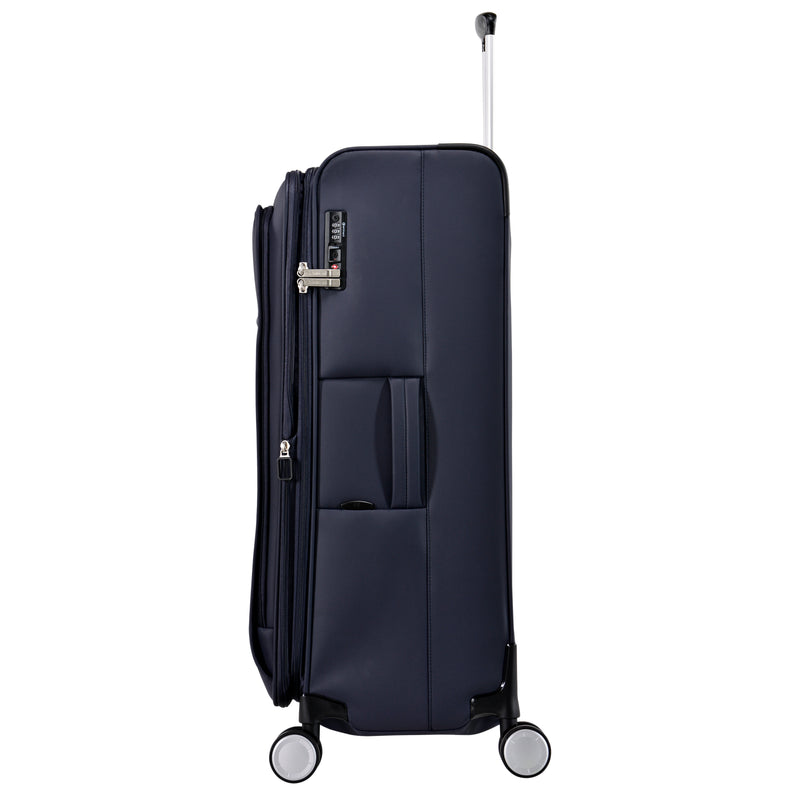 Eminent 78cm Navy Luxury Soft-side Checked 8-wheel Trolley case S1880A-Navy