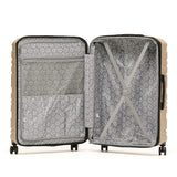 New Zealand luggage Co Franz Josef 2-Piece hard side luggage set suitcase sizes 77cm / 55cm SS604 Camel