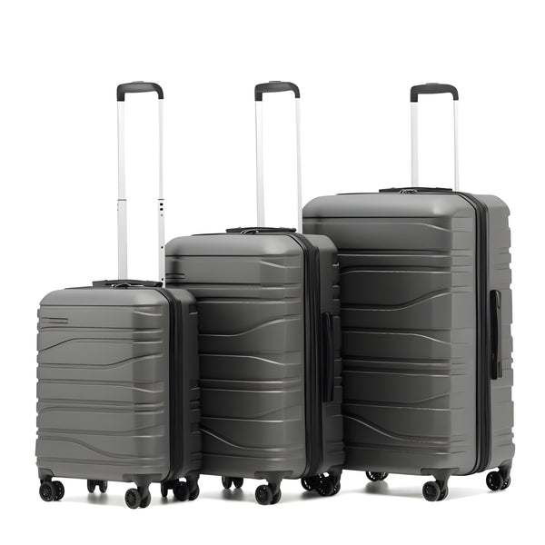 New Zealand Luggage Co Franz Josef Full Set Hardside trolley cases 77/67/55cm SS604 Charcoal