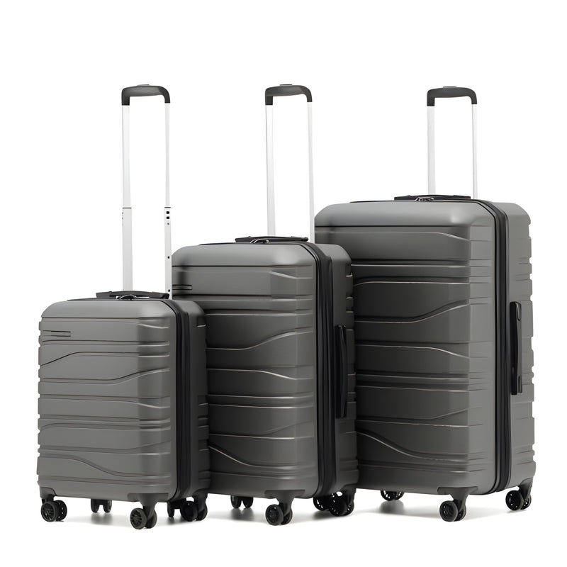 New Zealand Luggage Co Franz Josef Full Set Hardside trolley cases 77/67/55cm SS604 Charcoal