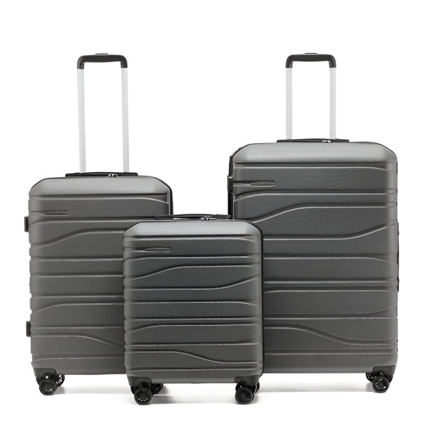 New Zealand Luggage Co Franz Josef Full Set Hardside trolley cases 77/67/55cm SS604 Charcoal