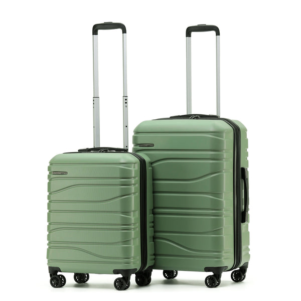 New Zealand Luggage Co Franz Josef Collection 2-Piece set 67cm/55cm trolley cases SS604-Oil Green