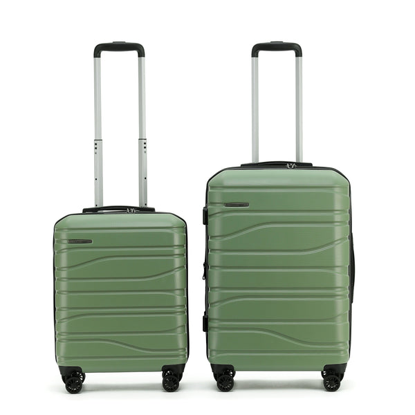 New Zealand Luggage Co Franz Josef Collection 2-Piece set 67cm/55cm trolley cases SS604-Oil Green