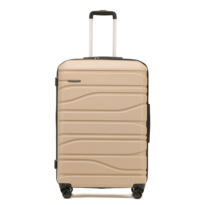 New Zealand Luggage Co - Checked  77cm - Camel Franz Josef hard side trolley Large suitcase SS604A