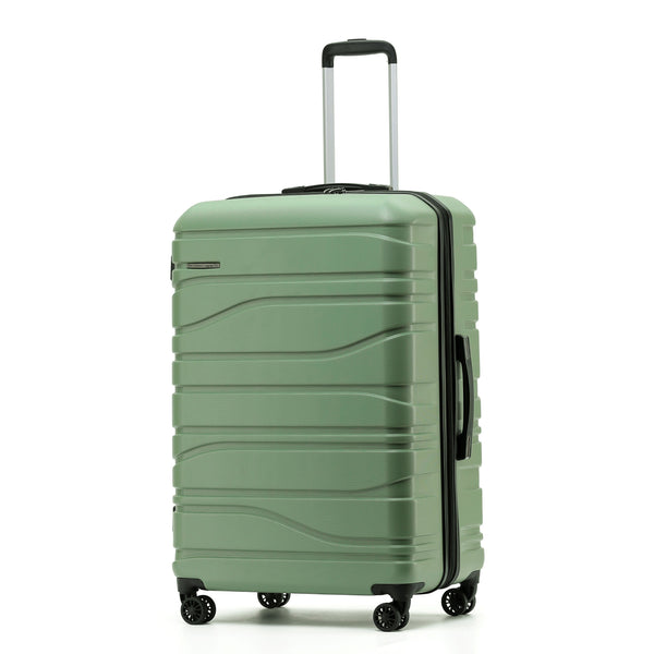 New Zealand Luggage Company Franz Josef Collection 77cm Checked Trolley case-SS604A Oil Green