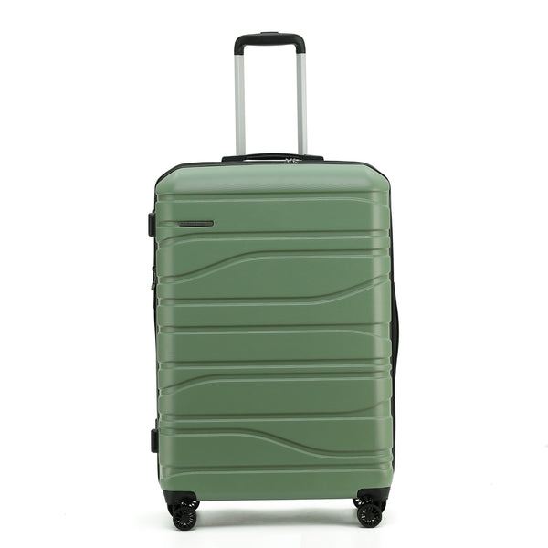 New Zealand Luggage Company Franz Josef Collection 77cm Checked Trolley case-SS604A Oil Green