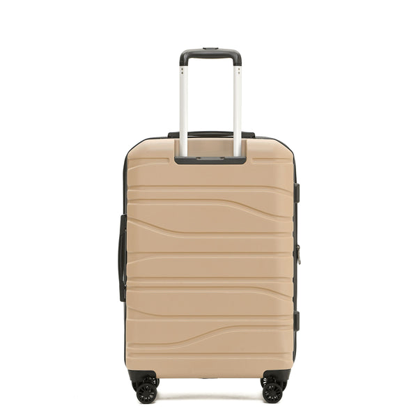 New Zealand Luggage Co -  Checked 67cm - Camel Franz Josef Collection Hardside Medium Trolley suitcase SS604B
