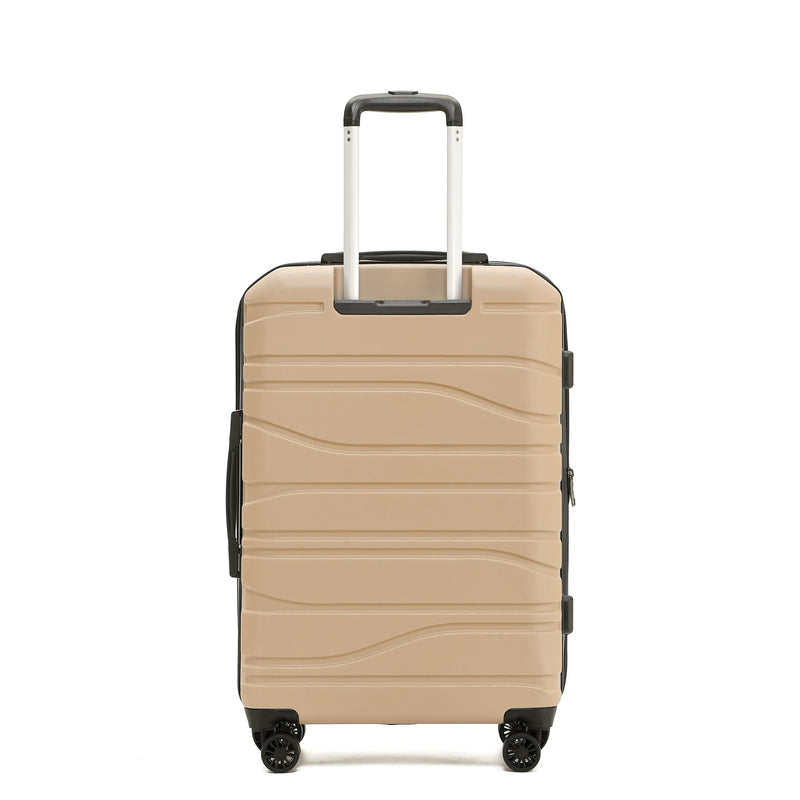 New Zealand Luggage Co -  Checked 67cm - Camel Franz Josef Collection Hardside Medium Trolley suitcase SS604B
