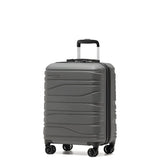 New Zealand Luggage Co  55cm Franz Josef  Carry-on Trolley Luggage SS604C-Charcoal